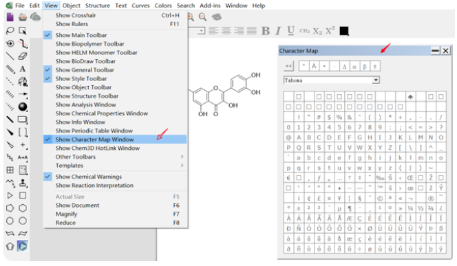 Chemdraw特殊符号如何插入.png