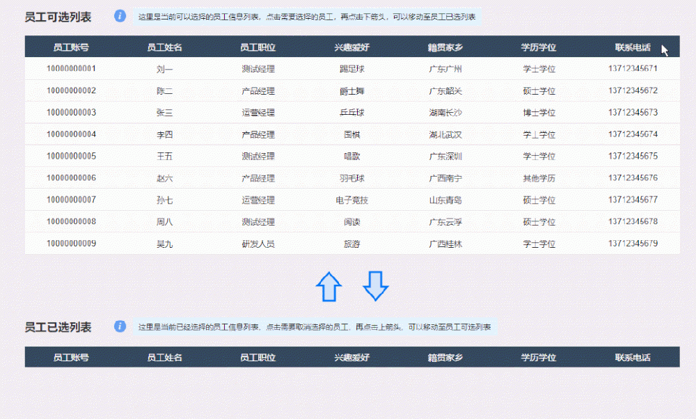 Axure教程|中继器版穿梭表格
