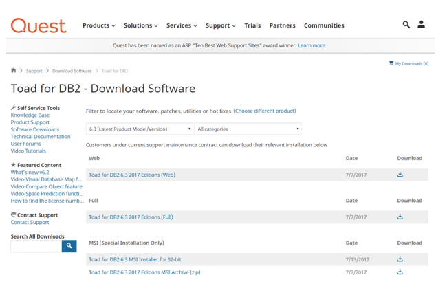 如何使用IBM Data Server Driver来安装Toad for DB2 6.3