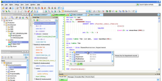 Quest：Toad for SQL Server