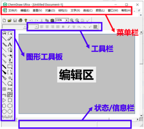 ChemDraw画化学结构式