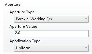 孔径类型中选择“Paraxial Working F#”.png