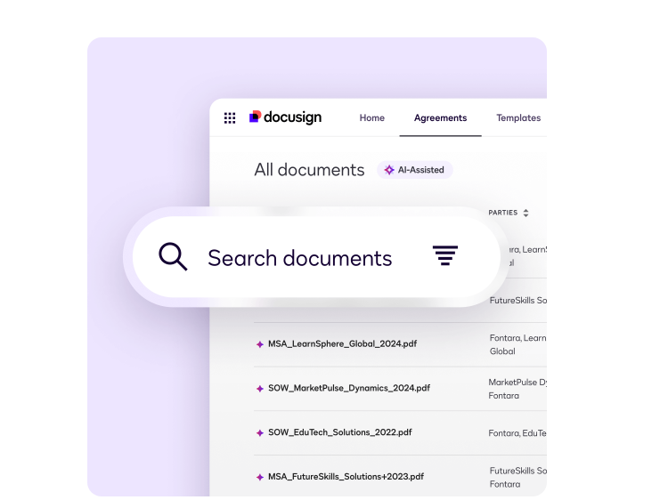 Docusign Navigator AI 自定义提取掌控关键合同数据